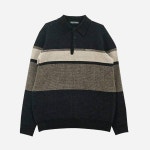 크로커다일 스트라이프 카라티셔츠 ABTS4406