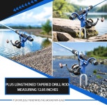 지상용 DZrudun 낚싯대 홀더 뱅크 2 4 팩 업그레이드된 360 조절 가능한 낚시 장비 접이식 메기 해변용 휴대용 방청 폴 스탠드 2 Pack... 