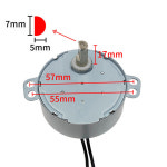 AC 3r min 50 60Hz 클로우 폴 영구 자석 동기 모터 팬 흔들림 방지 TYJ50-8A7 220V-240V