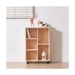 UNKNOWN 삼나무 5칸 이동식 수납 선반 600 H6982