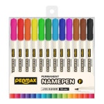 펜맥스 유성 네임펜 303F 12색 혼합색깔 96개