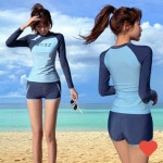 여름 여자 래쉬가드 상하 비치웨어 반바지 래깅스 브라캡 내장