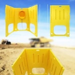 이동식 소변기 셋트 임시 공사현장 통1 칸막이3