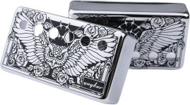 가이커 험버커 픽업 커버 1Pcs 1Pcs 극 간격 - 컵로니켈 브리지 넥 프레임 세트 레스폴 LP 스타일 일렉트릭 이글 브론즈 Bronze PC005