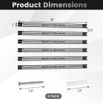 고플러스 6PCS 18 자석 공구 홀더 벽걸이형 용량 정리함 헤비 듀티 금속 랙 바 차고 작업장용 스트립 176LBS