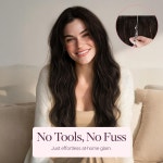 구구 구 테이프 인 웨프트 헤어 익스텐션 휴먼 지니어스 PU 롱 리얼 실키 사용하기 쉬운 레미 다크 18 50g 2개 16 Inch-50g 1B Natural