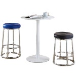 오락실 의자 미용실 강화 테이블 간이 A 투명한 강화 오일 가죽