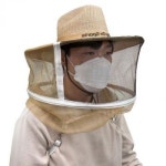 제초 작업용 넓은 챙 벌초용 벌망 모기장 작업모자