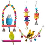 부제리가 해먹 스탠드 농어 새 씹는 앵무새 액세서리가 콘루어용 새장 러브버드용 나무 걸이 코카티엘 잉꼬 벨 sdfvsdg 컬러풀한