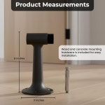 헤비 듀티 6 도어 스톱 솔리드 황동 상업용 등급 플로어 마운트 스톱퍼 폴리싱 황동 Polished Brass