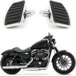 FIASRAC 프론트 리어 풋 페그 할리 스포츠스터 883 1200 조절식 스트라이프 과 호환되는 운전석 조수석 바닥 보드 Stripe