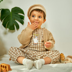 중동텍스타일 오가닉맘 봉봉체크 긴소상하 MISTES04