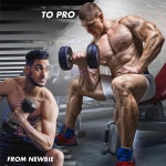 Yes4All 두꺼운 덤벨 손잡이 그립 견고한 고무 바벨 팔뚝 근력 증가 역도 근육 형성 케이블 부착에 적합