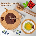 RWIXR 치즈 커러 테트 드 모인 앤 초콜릿용 커러 휠 샤프 블레이드 우드 베이스 레스토랑 카페 디저트 가게에 적합