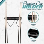 파드리바 풀 스틱 홀더 벽걸이 당구 큐 랙 액세서리 선반 4개 게임룸 바용 음료 100 대나무 검은색 5 1 x 23 2 4 3