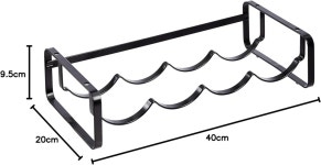 아마존 베이직 테이블탑 스택형 4병 금속 와인 랙 3 74 D x 15 75 W 7 87 H