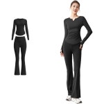 karsaer 여성 요가 세트 상하의 요가 필라테스 러닝 가벼움 통기성 좋고 흡한속건 A0015