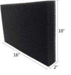 JIH 수족관 폼 필터 패드 어항용 스펀지 매체에 맞게 16 x 10 2 컷 30PPI