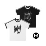 그루브스텝 삼선 아멜리아 라운드 반팔 티셔츠 S0031