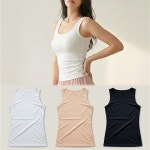 디비코리아 여성 리오셀 소프트터치 심플 조끼런닝 메리아스 2매 2매 M 90호