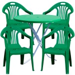 CP 플라스틱 녹색 에덴 의자 원형 테이블 세트 포차 포장마차 탁자 편의점 야외 학교