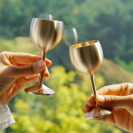 죽전도예 놋담 놋담 방짜유기 소리 양주잔 1 1 총2P