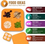 하이퍼 펫 IQ 반려견용 핥기 매트 반려견 슬로우 피더 고양이 볼 앤 피더의 훌륭한 대안 완벽한 퍼즐 농축 장난감 Medium