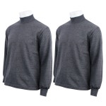 2장 제이씨월드 JC 순면 기모 폴라티셔츠 겨울용 긴팔 목티 긴목 반목 이너 외출복 두루두루 반목 반목 100 J1895