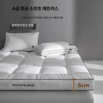 류금숙더베딩 | 호텔 침구 이불매트리스 블랙건 이불 럭셔리 류금숙 베딩 8cm-흰색 업그레이드 항균