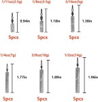 인피쉬 CEO 낚시 무게 싱커 세트 30 27 45개 드롭샷 소금물 민물고기용 Mixed Size-30PCS