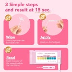 Easy 가정용 질 pH 테스트 - 10 스트립 여성용 가정용 BV 키트 효모 감염 균형 1 Count Pack of 10