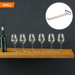uxcell 5Pcs 와인잔 랙 캐비닛 아래 11 81 언 - 바 커피 레스토랑 주방용 벽걸이 홀더 보관 행거 브론즈 11 81 Bronze