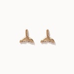 바이데이지 제이로렌 14K 골드 행운 고래꼬리 귀걸이 G0180