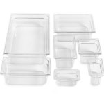 마더쿡 업소용 투명 PC 밧드 플라스틱 반찬 용기 바트 1개 pc밧드 1 2사이즈 8 본체만 1p