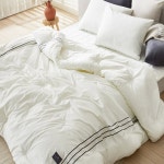 다온58 극세사 침구 이불베개세트 K 차콜 세탁망필수 부부침실 위생관리