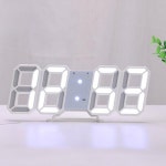 야간 확인이 쉬운 고급 LED 3D 입체 표시 탁상 시계