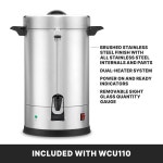 워링 커머셜 커피 항아리 110컵 용량 스테인리스 스틸 120V 5-15상 플러그 30 Cup Capacity WCU110 1500W