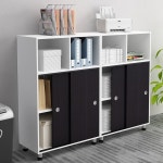 수납장 3단 관물대 도어 싱글화이트메이플 화이트도어80x40x120 학원 사무실 정리함 슬라이딩 A4 인테리어 미닫이 1 캐비넷 철재