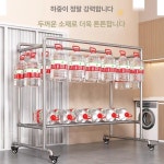의류매장 행거 스틸 파이프 헹거 디피 더블 가게 양면 매장행거 모던 철제행거