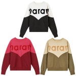 이자벨마랑 이자벨마랑 ISABEL MARANT 22FW 이자벨마랑 휴스턴 투톤 로고 스웻셔츠 여성 맨투맨 블