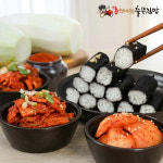 정대감 충무김밥 반찬세트 4인분 2인분x2 오징어무침 어묵무침 석박지 김