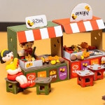 음식미니어처 종이상자포장마차 겨울음식클레이만들기 클레이5색세트