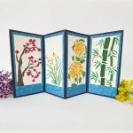 방과후 동아리 전통체험 수업 스텐실 사군자 책자 병풍 만들기 체험활동 창작활동 중등