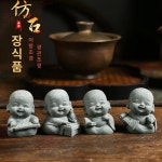 동자승 조각상 홈테리어 인형 액막이 그림 그리는 H0237