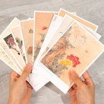 민화 엽서 세트 전통 그림 기념품 외국인 친구 선물 인사동 국중박 굿즈 복을 부르는 편지지 포스트 카드 책갈피 1개 산수2