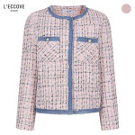 레코브 트위드데님배색자켓 lc41d4jk002