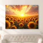 해바라기 그림 액자 거실 현관 풍수 인테리어 재물운 액자 들판해바라기1 A2