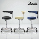 광일체어 GK 207 신형진찰용 의자 병원 진료실 약국 네일샵 미용 보조 국산 원형 바퀴의자