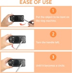 스푼 링용 니들렌스트 링 벤더 도구 헤비 듀티 - 3-in-1 주얼리 톱이 기계 제작을 위한 완벽한 세트