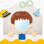 감정표현 친구얼굴꾸미기 손거울만들기 내얼굴 내얼굴남아 나를소개합니다 표정놀이 DIY718